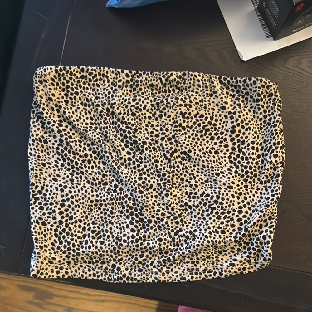 American Eagle Outfitters Animal Print tube top